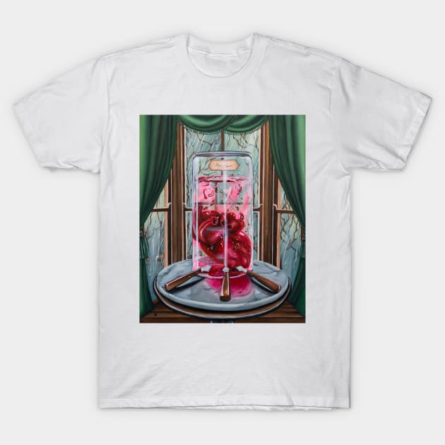 Three of Swords, Tarot Art T-Shirt by starblueshell